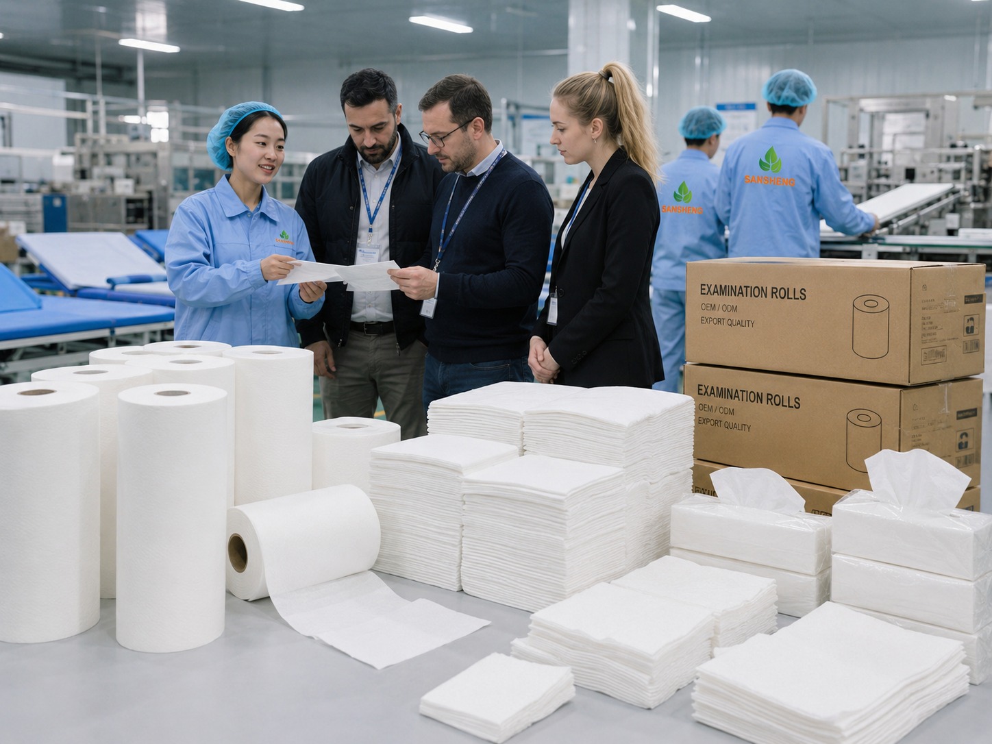 Medical tissue paper manufacturer supplying examination rolls and healthcare tissue products for hospitals and distributors