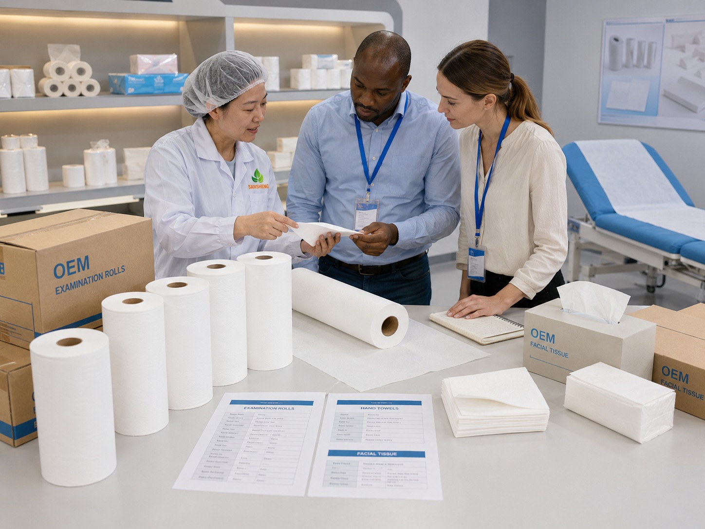 Medical tissue paper manufacturer FAQ support with samples specifications and healthcare buyer discussion