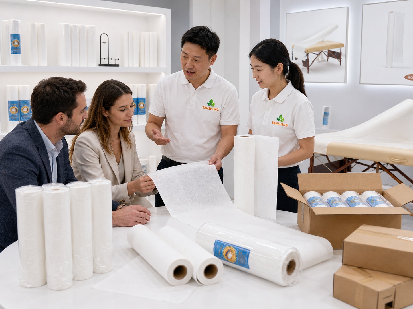 Private label examination paper rolls OEM packing program