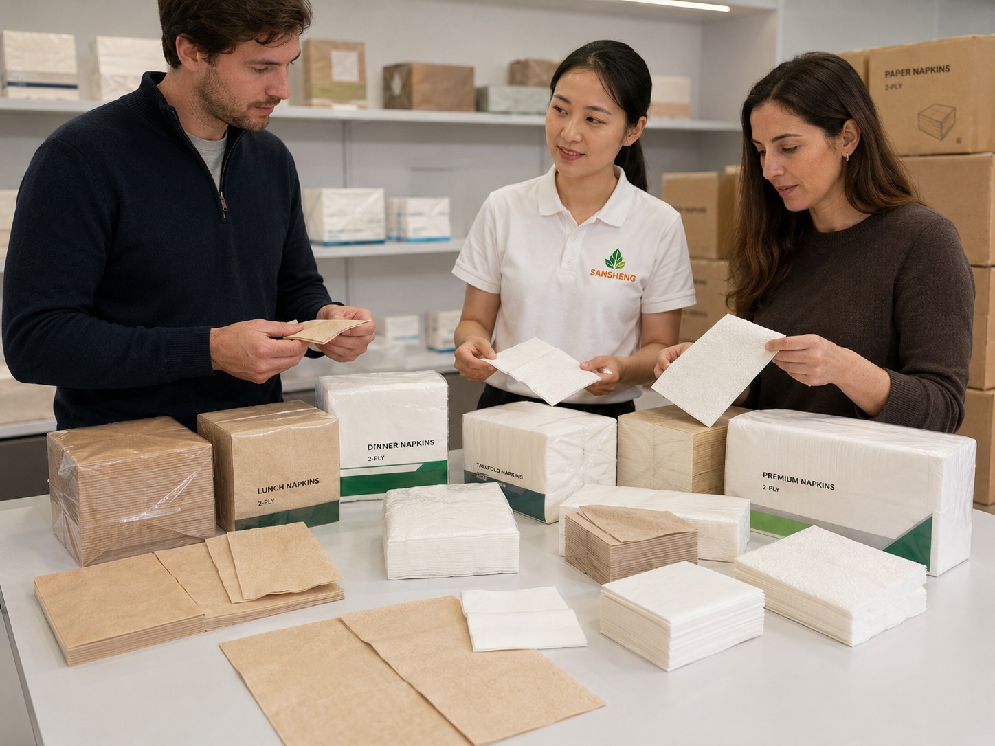 Paper napkin manufacturer in China for foodservice and private label buyers