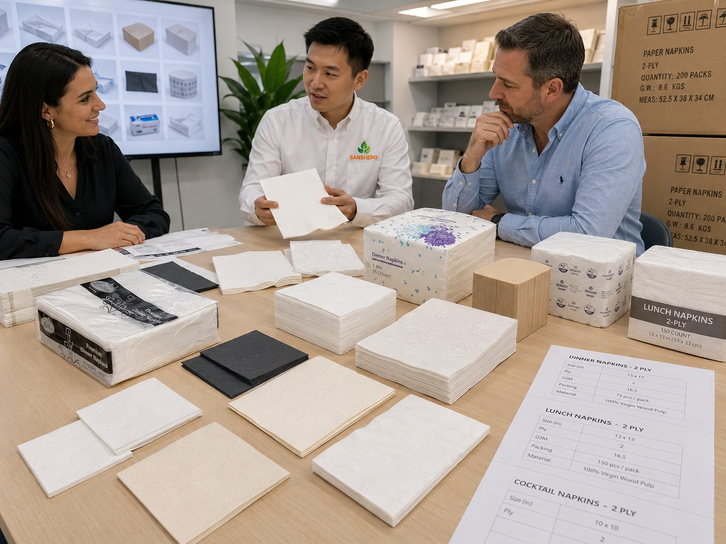 paper napkin supplier for foodservice distributors and private label buyers