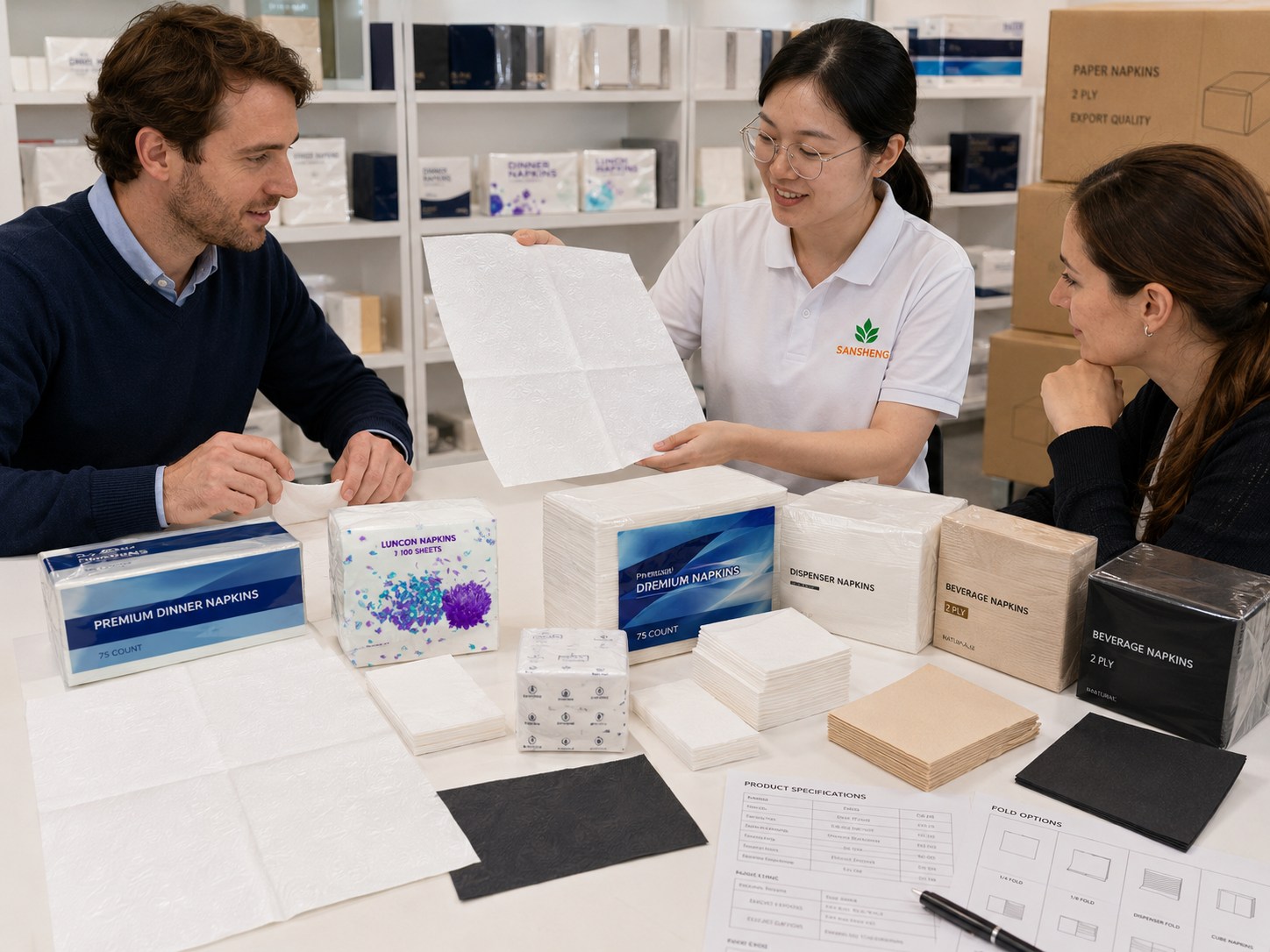 paper napkin supplier for importers foodservice buyers and private label programs