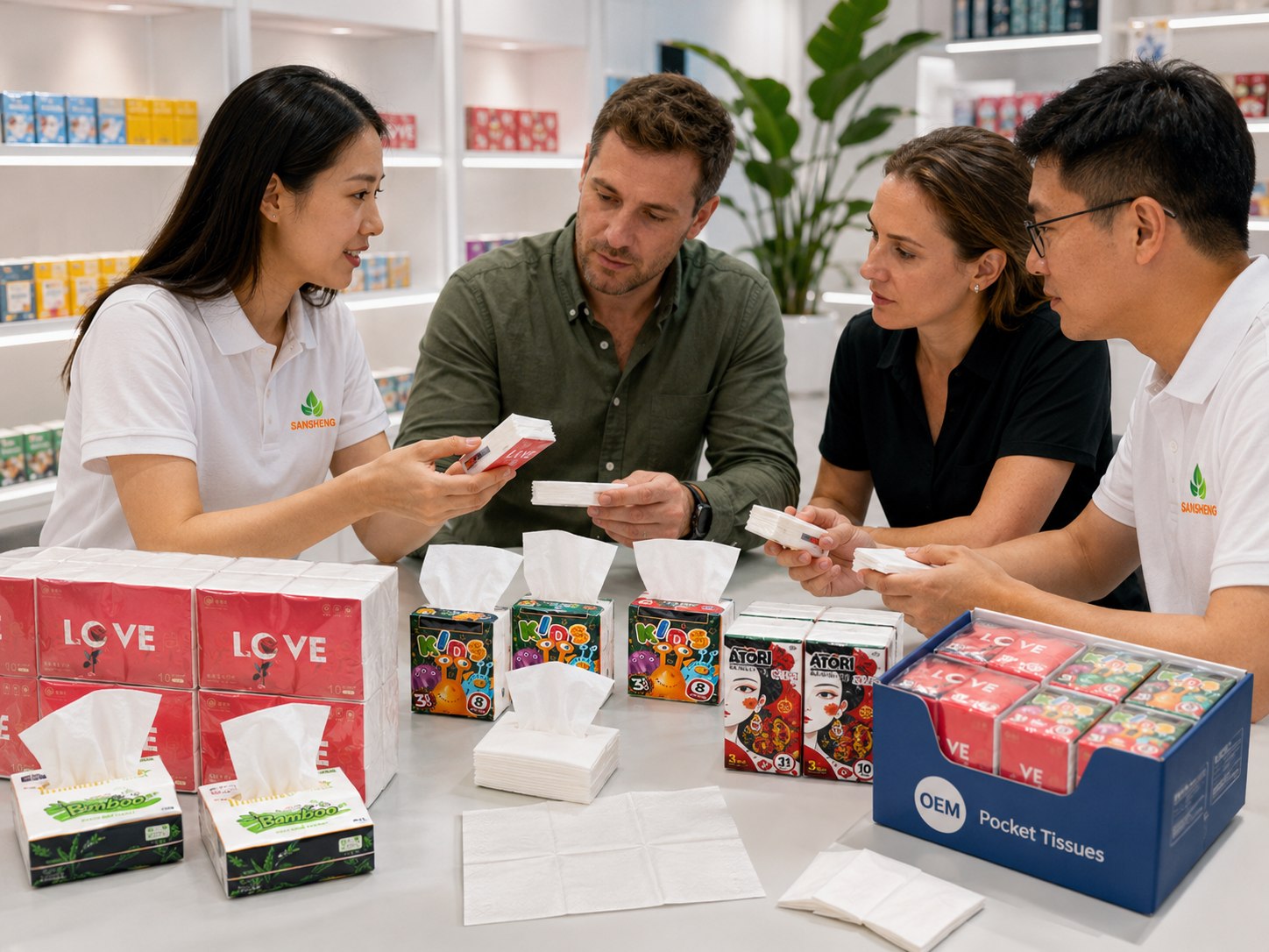 Pocket tissue manufacturer for distributors and retail chains