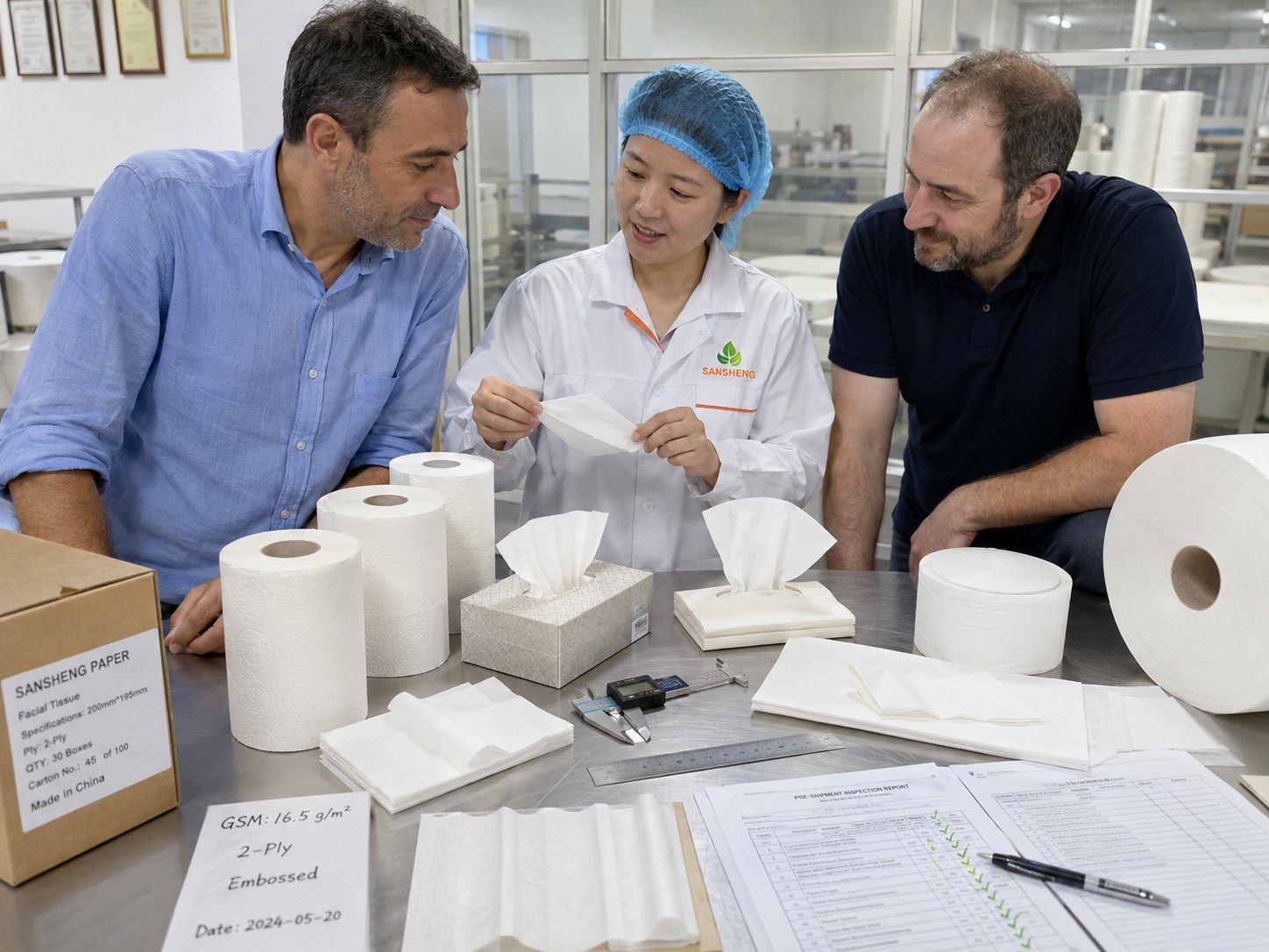 Tissue Paper Supplier in China quality check before shipment