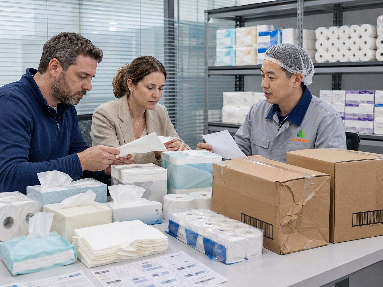 Retail tissue suppliers helping buyers reduce packaging shelf display carton and repeat order risks
