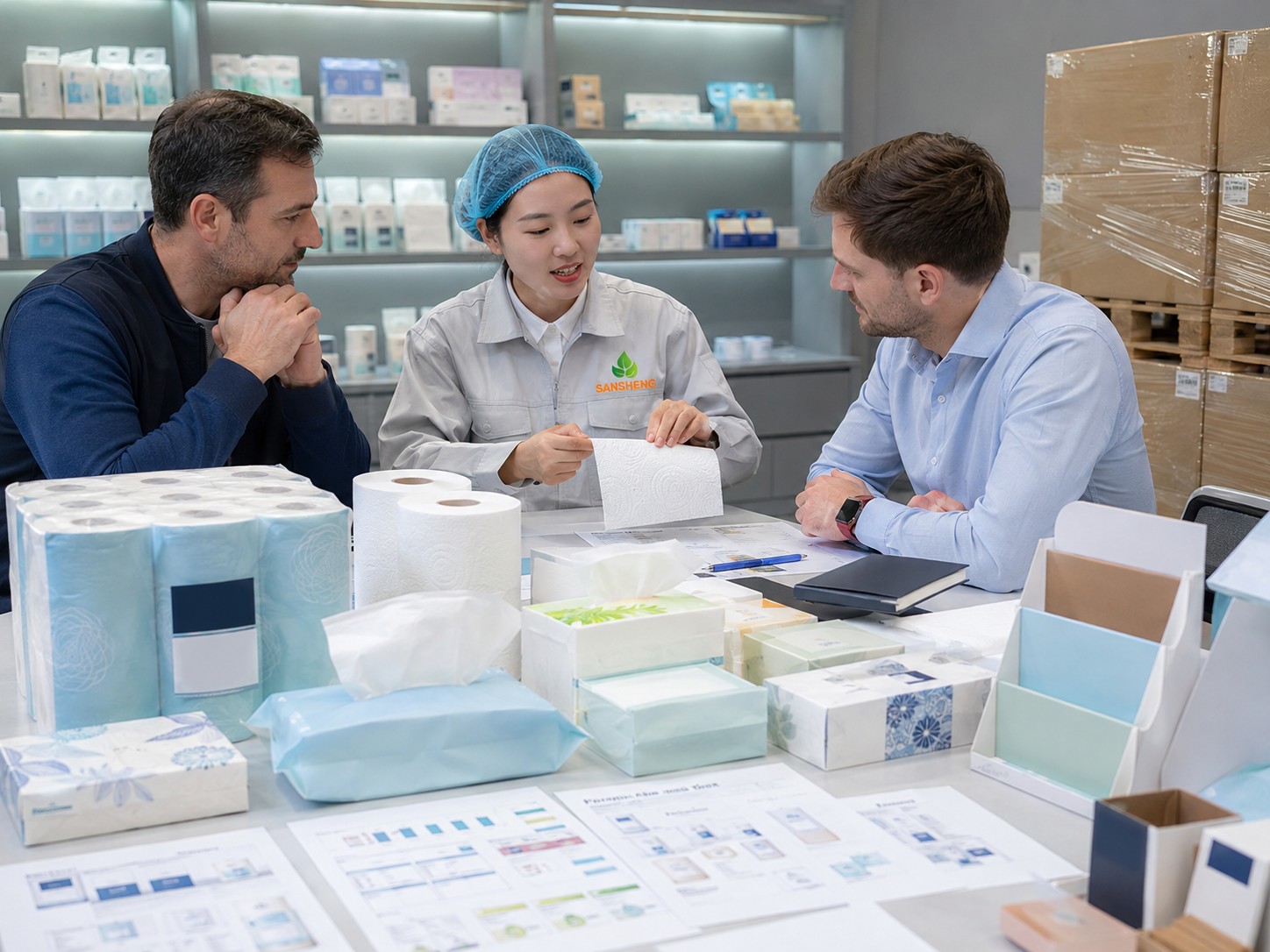 Retail tissue suppliers helping store buyers improve shelf ready tissue product sales