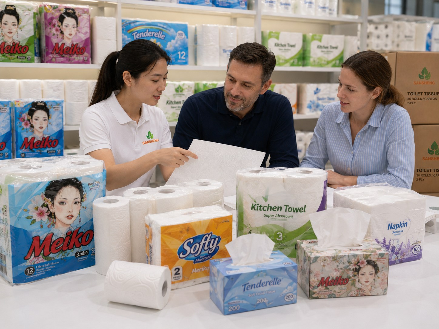 Retail tissue supply solutions for supermarkets distributors and shelf-ready programs