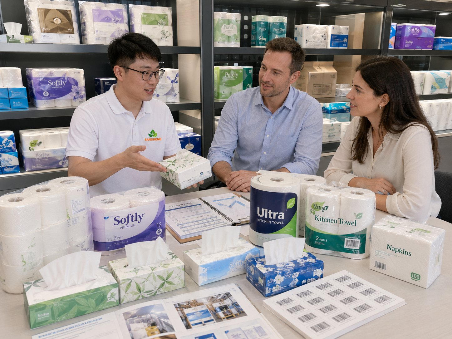 retail tissue supply solutions for supermarkets retail distributors private label brands MOQ FOB price loading quantity and lead time
