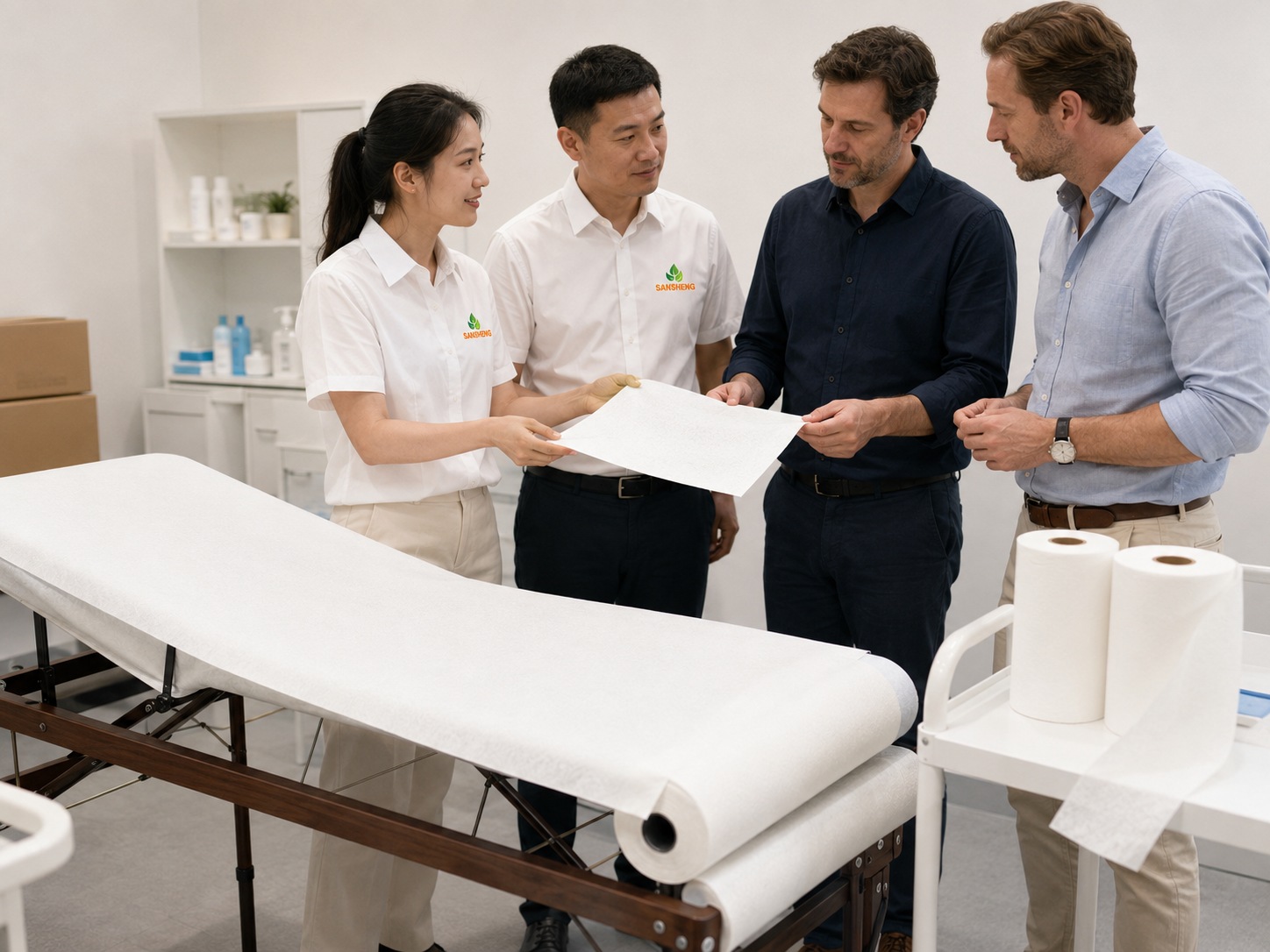 Standard examination couch paper rolls for clinics and hospitals