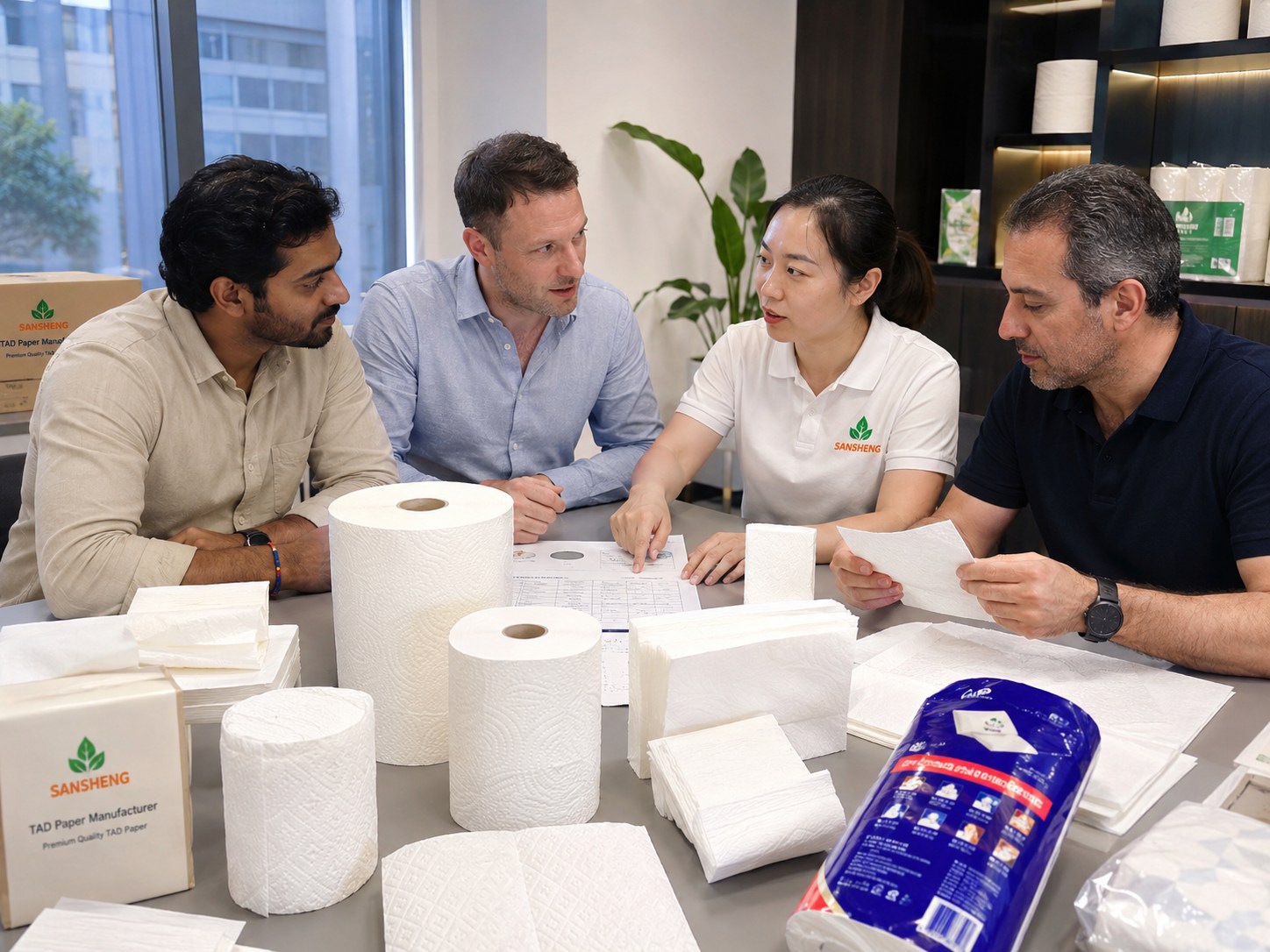 TAD paper supplier for tissue converters importers premium tissue brands and bulk TAD jumbo roll buyers