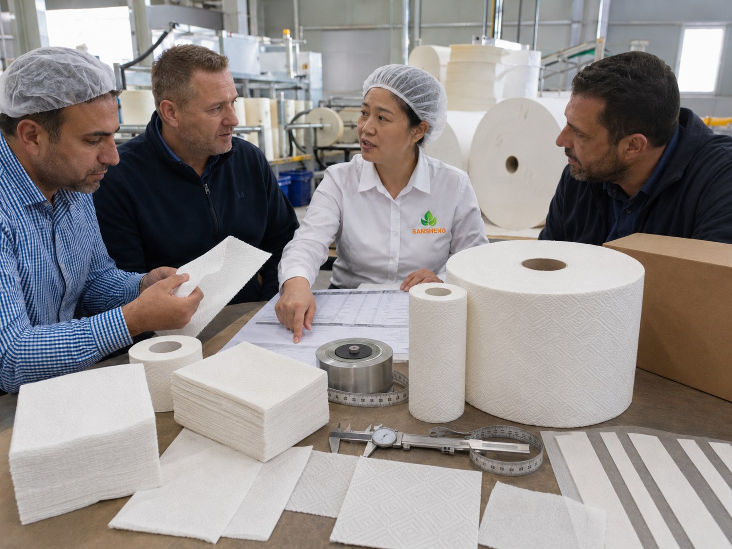 TAD paper supplier converting compatibility support for roll structure machine fit strength and bulk handling
