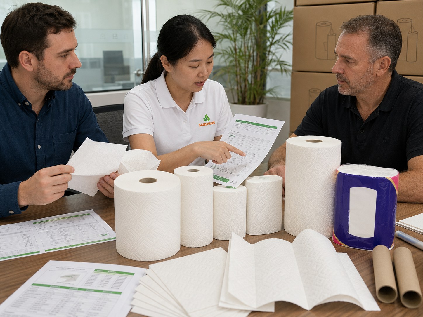 TAD paper supplier fast quote with basis weight roll width roll diameter core size and loading details