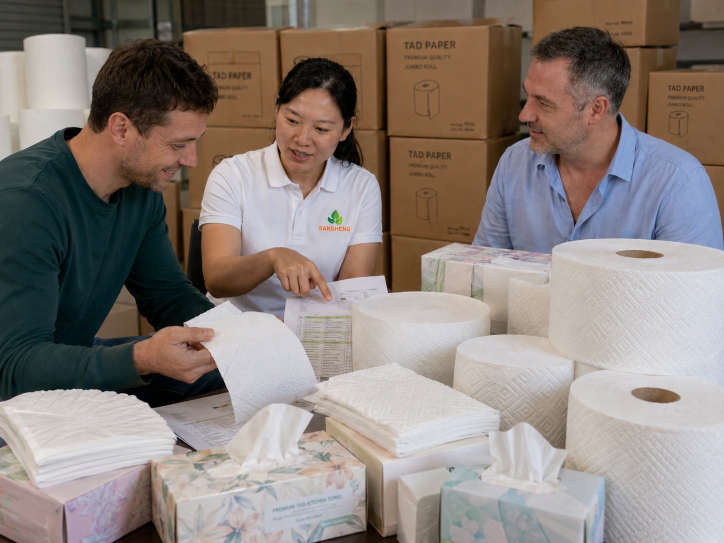 TAD paper supplier helping premium tissue brands improve absorbency softness bulk and product positioning
