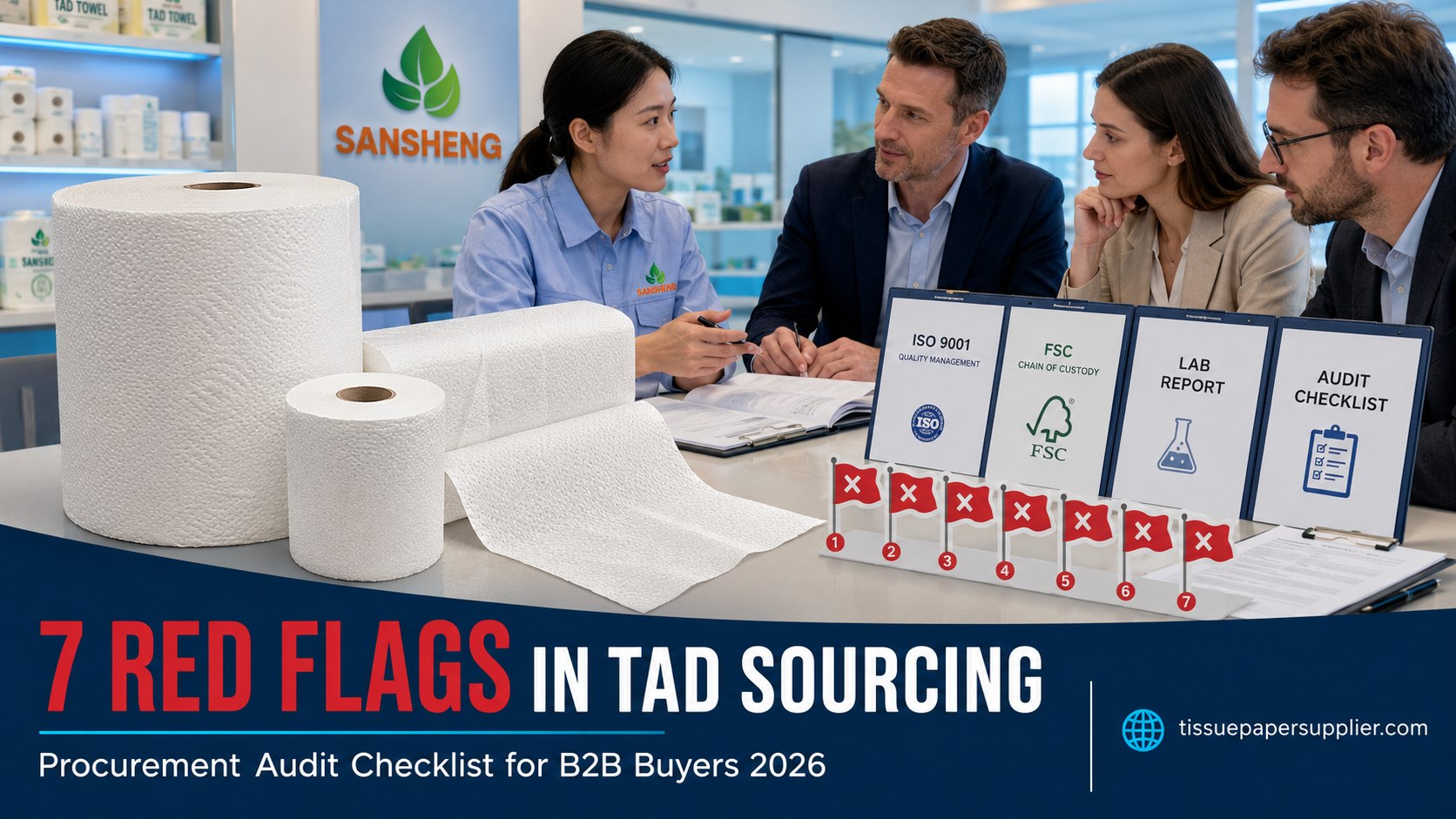 TAD paper towel manufacturer 7 red flags procurement checklist with ISO FSC fake TAD detection audit