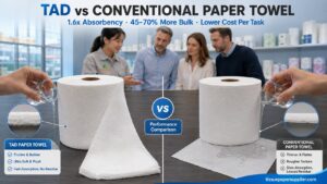 TAD vs Conventional Paper Towel Supplier: Cost Per Roll & Absorbency Breakdown for 40HQ Orders