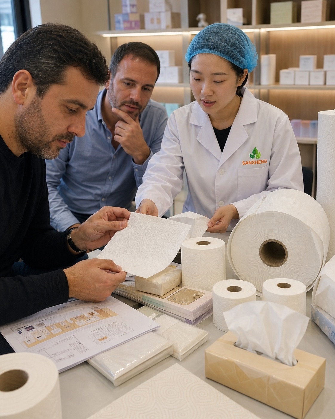 Tissue paper sourcing feedback from importer
