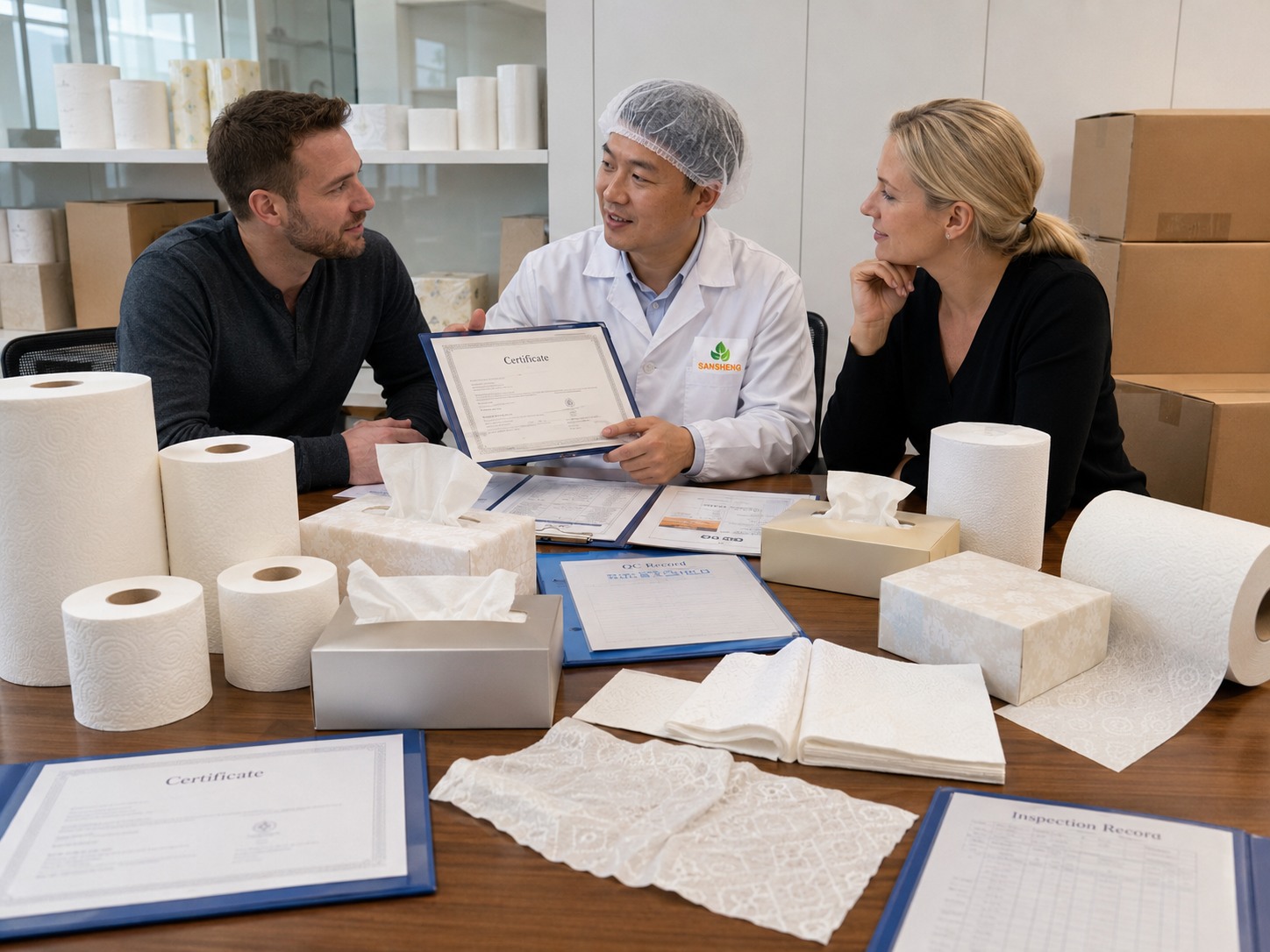 Tissue Paper Supplier in China certificate support and factory trust
