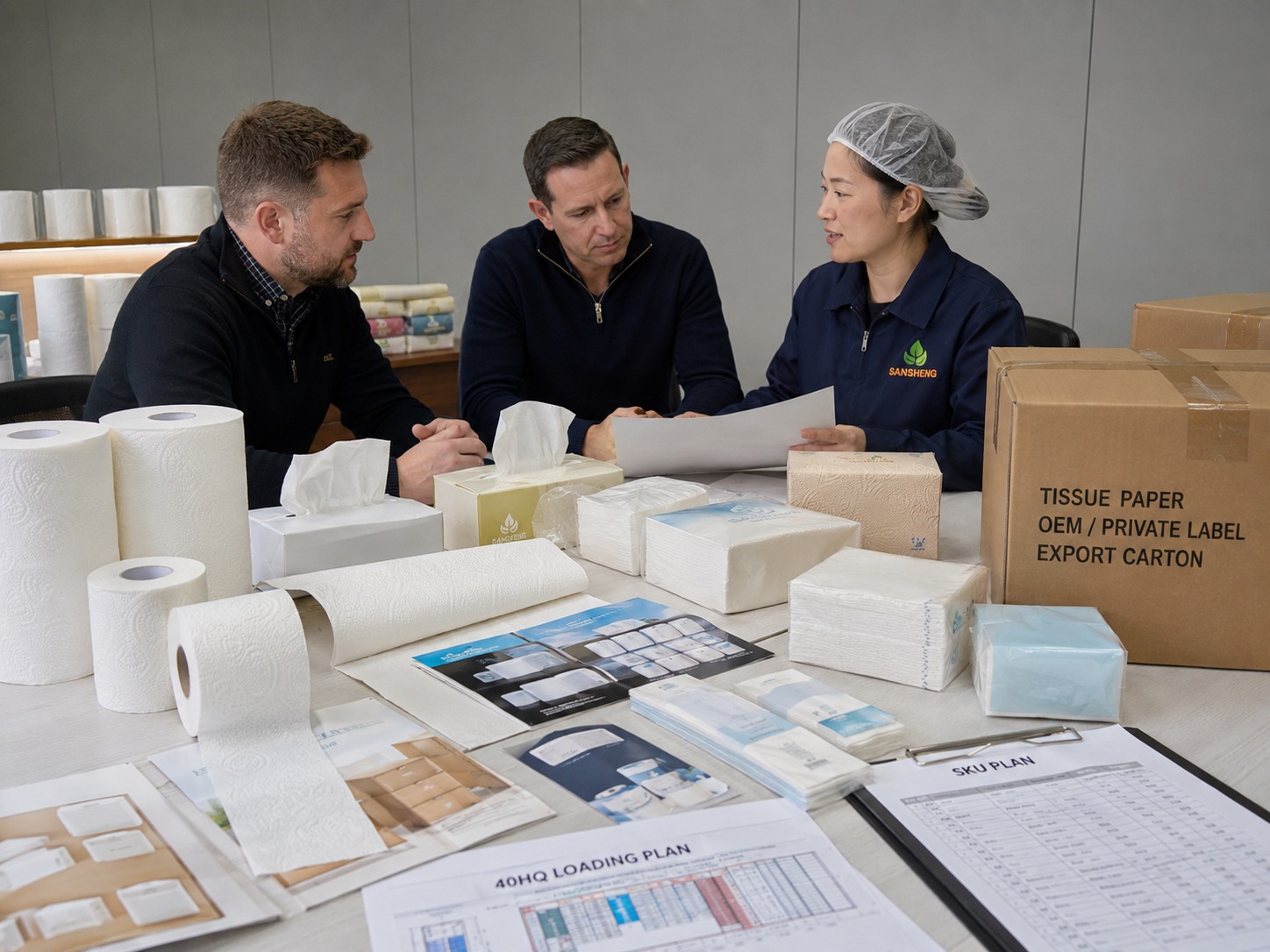 Tissue paper supplier for Australia solving product fit packaging private label and 40HQ loading problems