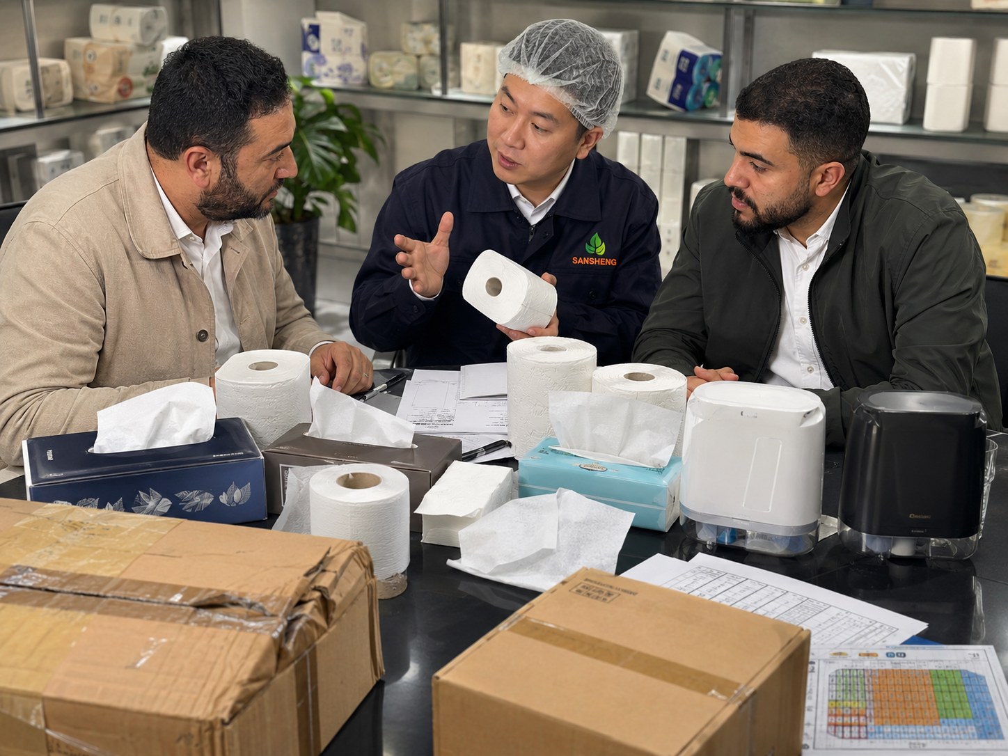 Tissue paper supplier for Middle East buyer pain points including dispenser mismatch weak cartons repeat order inconsistency and loading issues