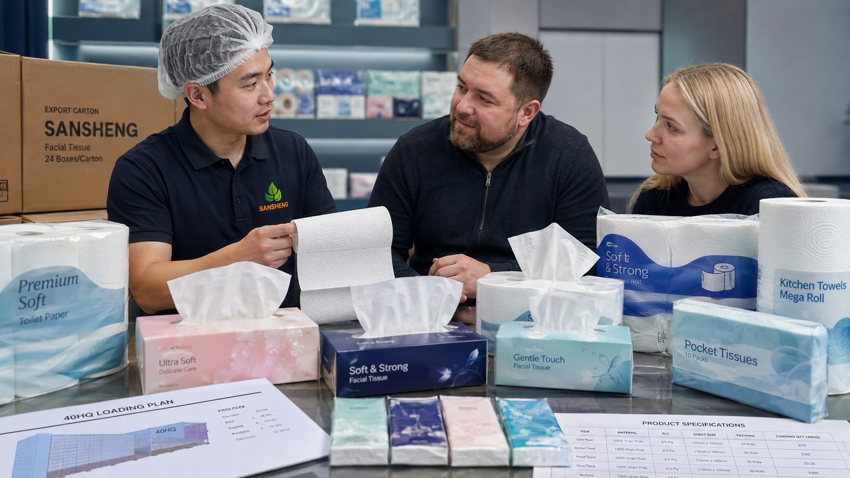 Tissue paper supplier for Russia buyer fit for distributors retail buyers HoReCa and private label programs