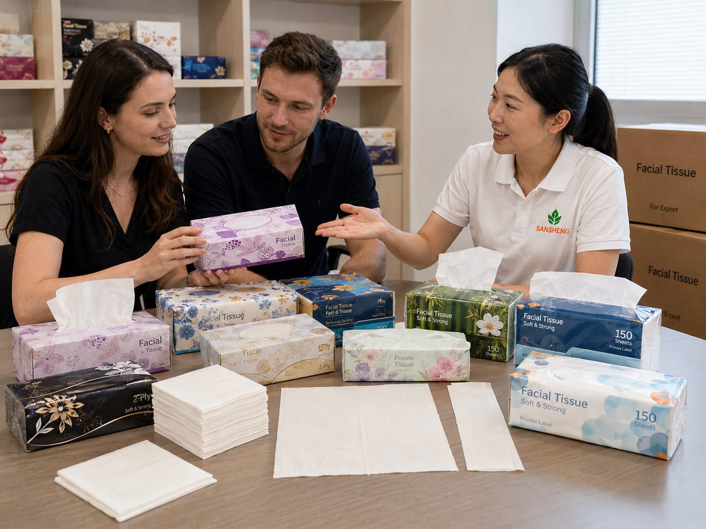 tissue product solutions facial tissue supplier for boxed tissue soft pack tissue and private label buyers