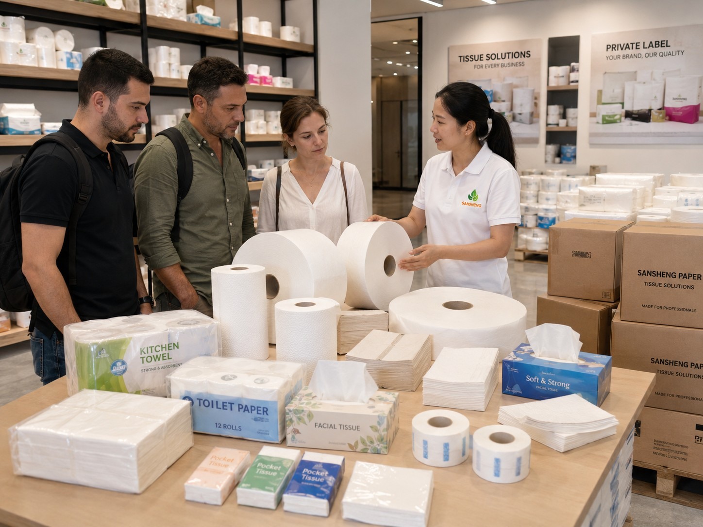 tissue supply solutions for AFH retail distribution OEM private label and bulk export buyers