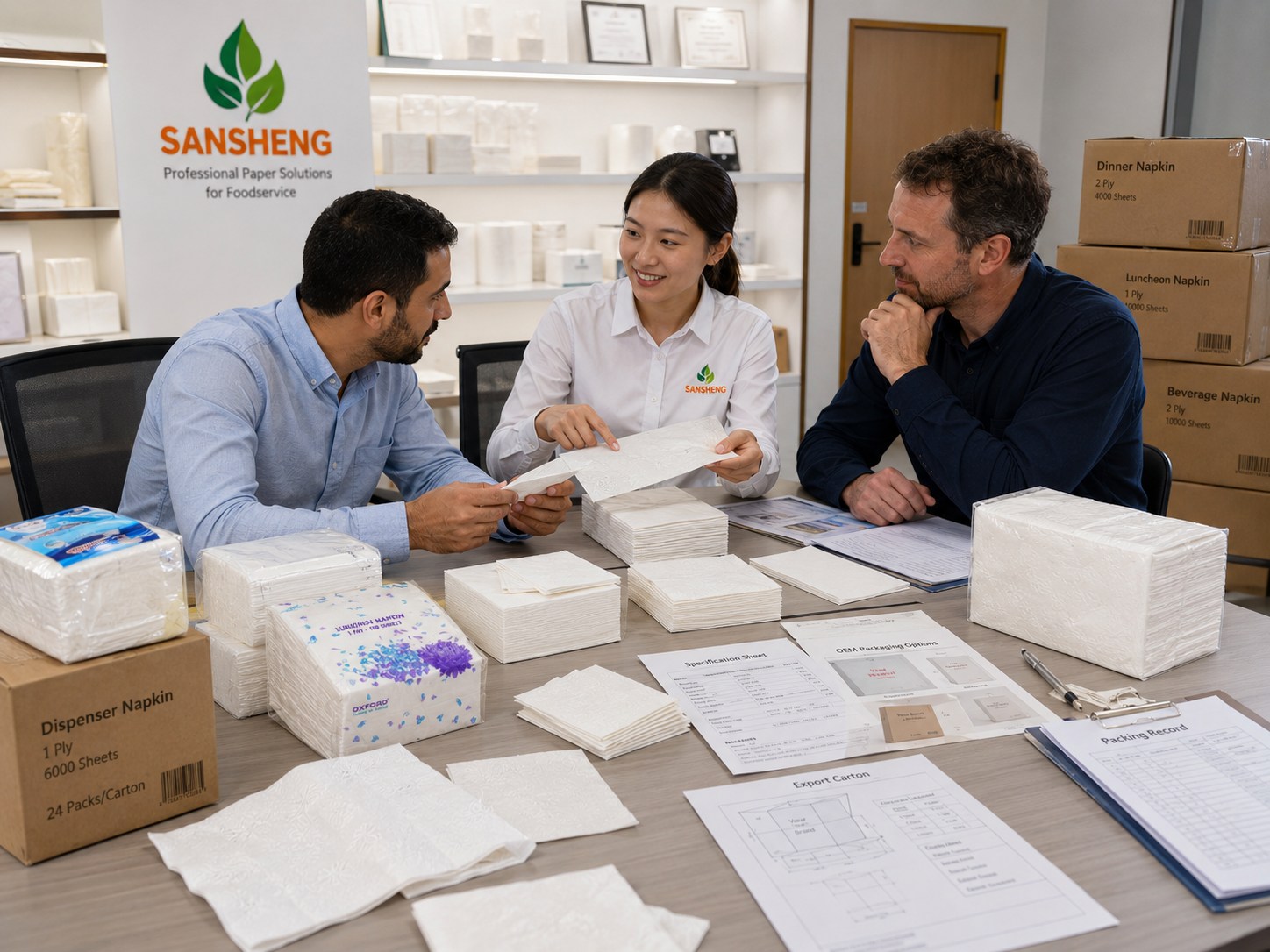 paper napkin supplier trusted by foodservice distributors and private label buyers