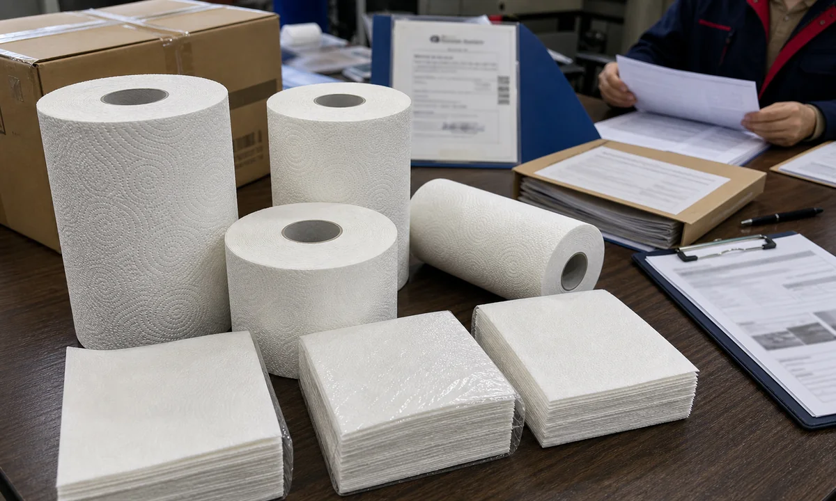 China TAD paper supplier export document carton and loading checklist