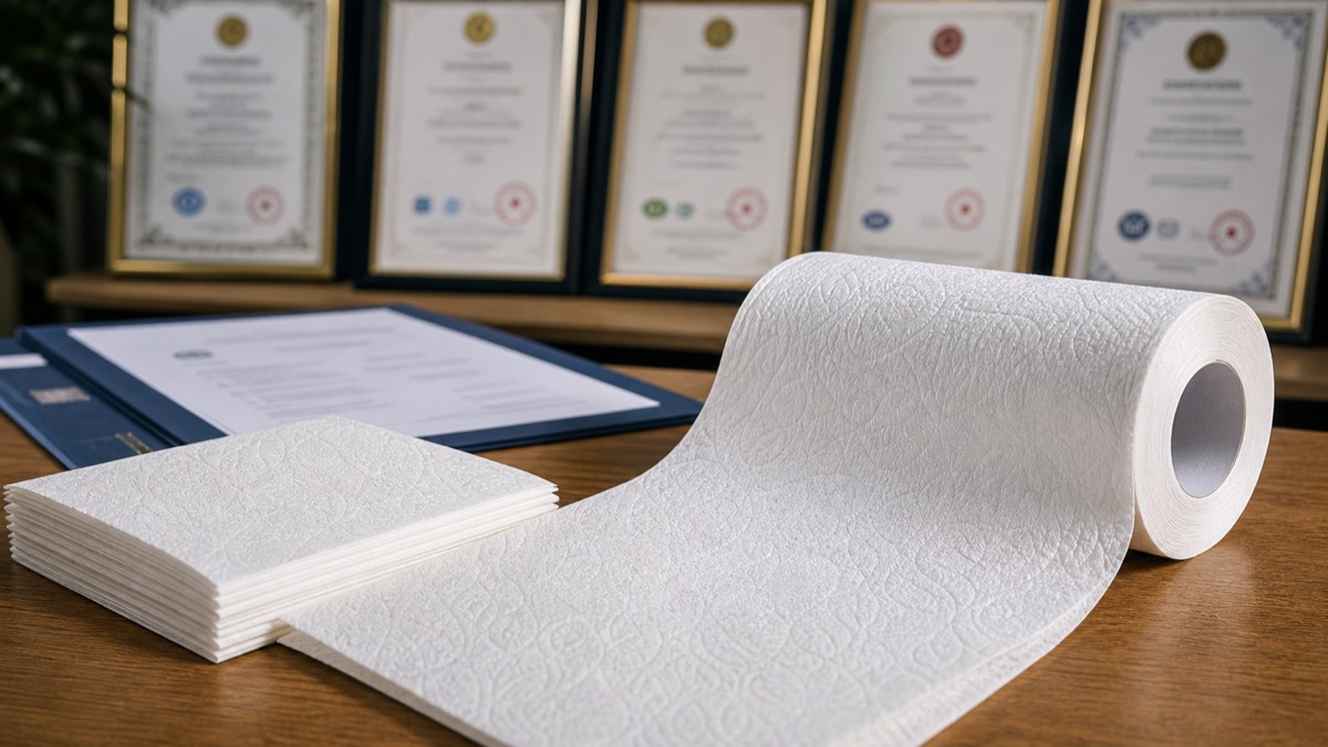 TAD tissue supplier certificates RFQ proof table certificate sample and export carton evidence