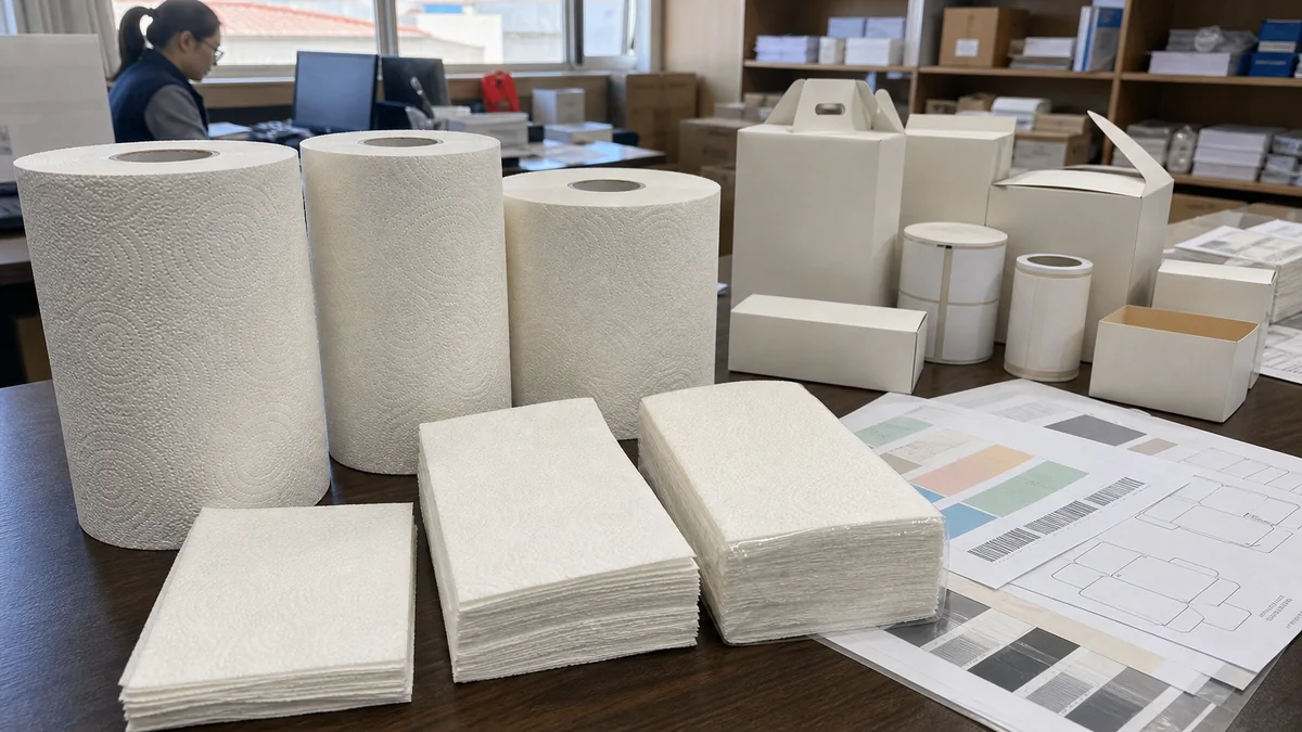 TAD paper towel manufacturer RFQ specification and sample comparison