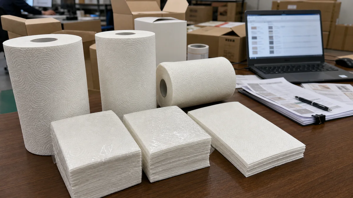 China TAD paper supplier RFQ specification and sample comparison