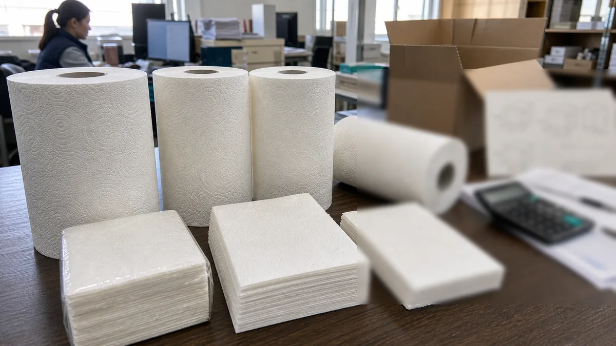 TAD paper towel cost RFQ specification and sample comparison