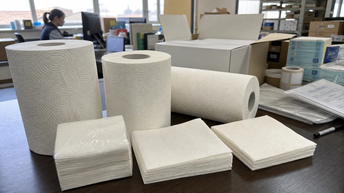 TAD paper towel manufacturer buyer guide with Sansheng Paper samples and export RFQ documents