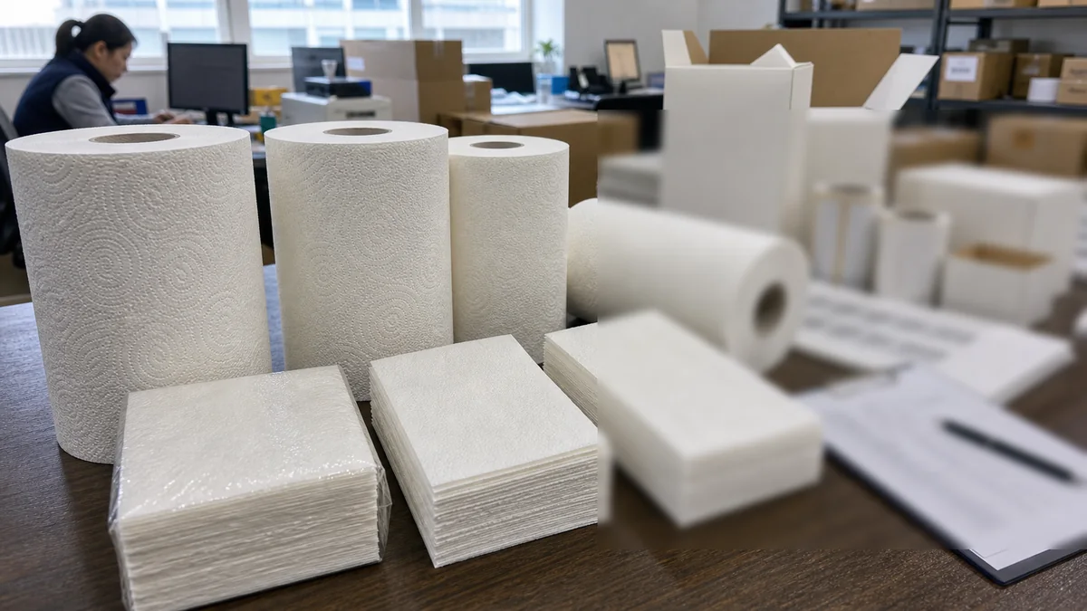 TAD paper towel MOQ buyer guide with Sansheng Paper samples and export RFQ documents