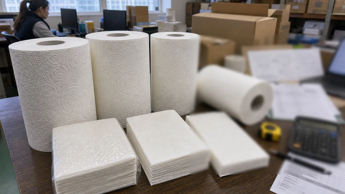 TAD paper towel MOQ export document carton and loading checklist
