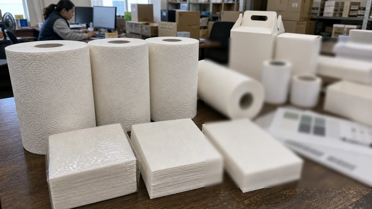 TAD paper towel MOQ RFQ specification and sample comparison