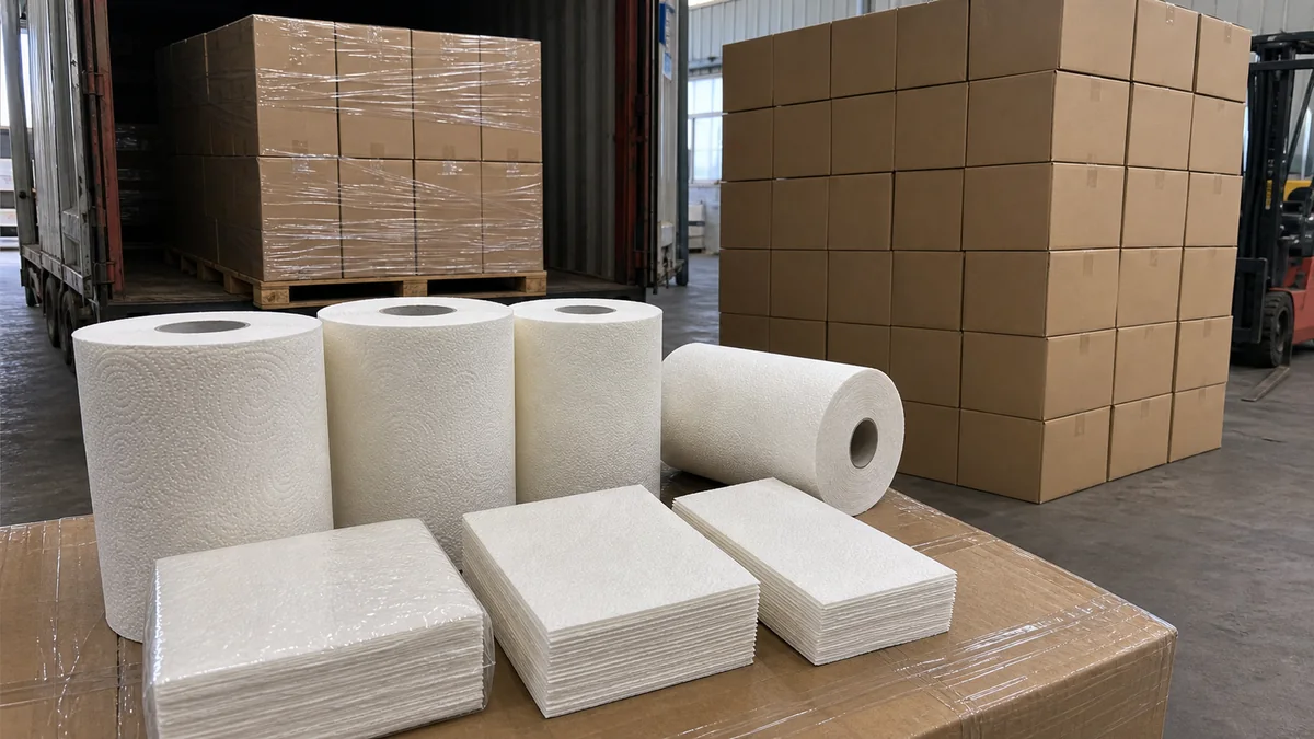 TAD paper towel cartons 40HQ export document carton and loading checklist