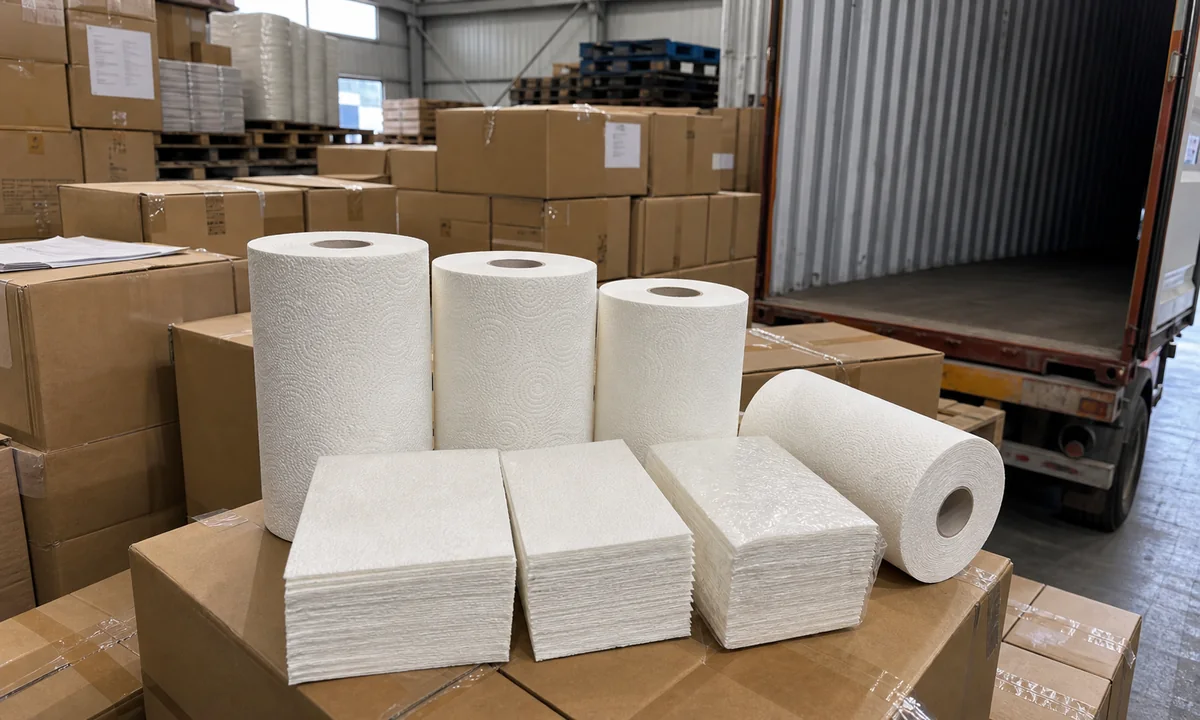 TAD paper towel manufacturer warehouse application and buyer use case