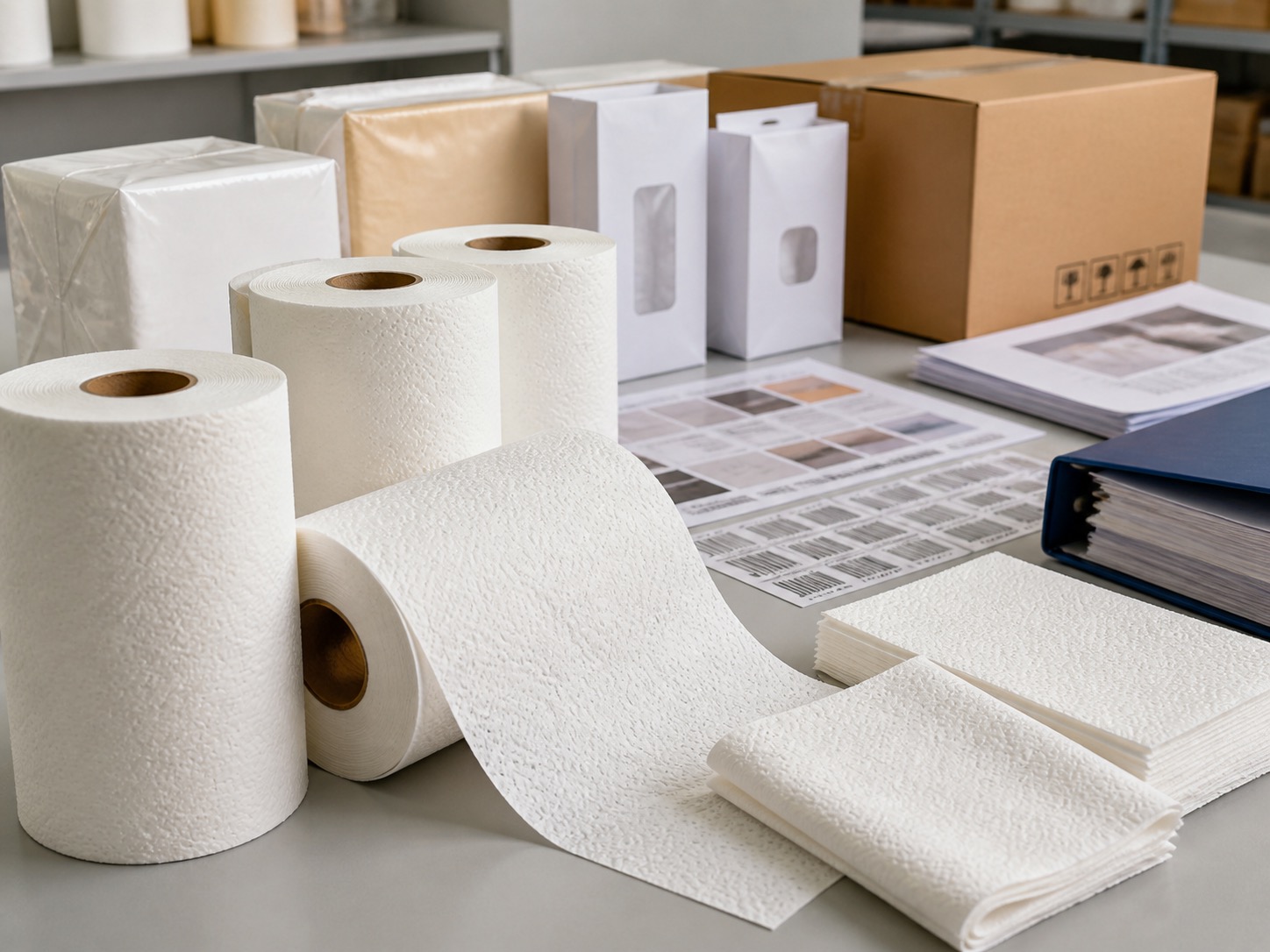 private label TAD paper towel RFQ proof table certificate sample and export carton evidence