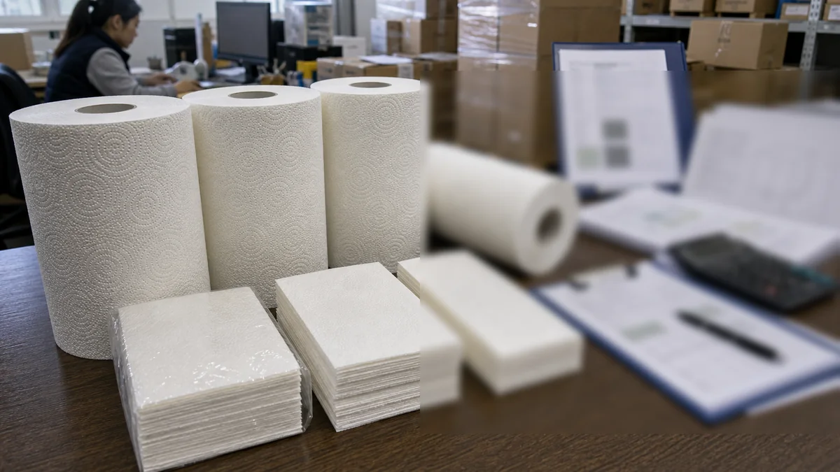 RFQ for TAD paper towel manufacturers export document carton and loading checklist