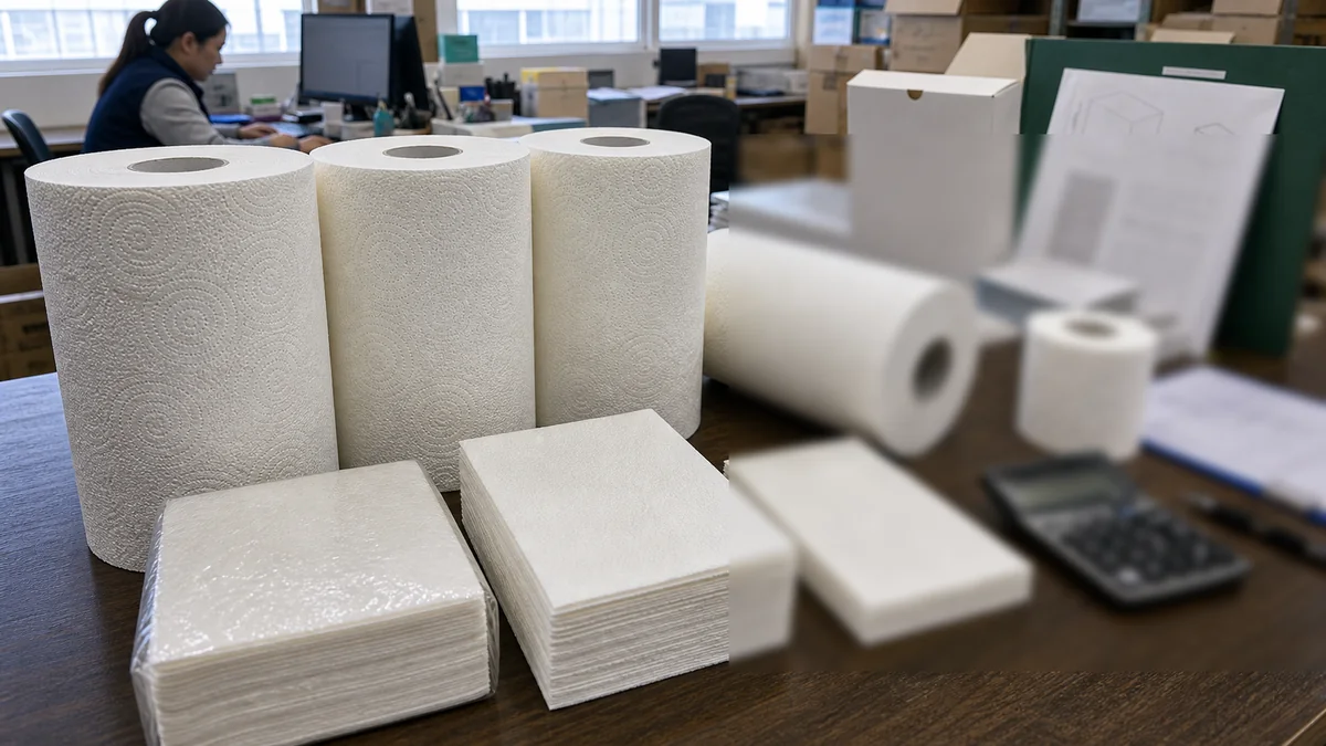 TAD paper towel and conventional paper towel export document carton and loading checklist