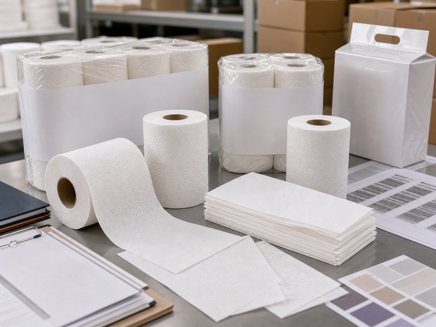 private label toilet paper manufacturer RFQ proof table certificate sample and export carton evidence