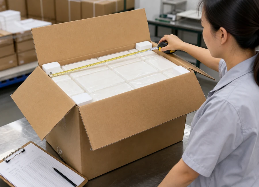 Airlaid napkin export carton and QC review