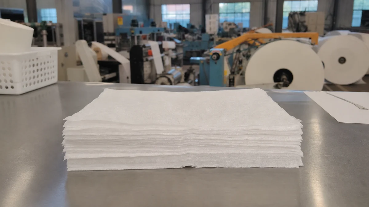 Automotive shop towel supplier qualification with wipe samples
