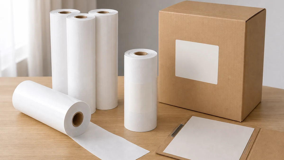 OEM examination paper rolls with neutral packaging dieline and approval samples