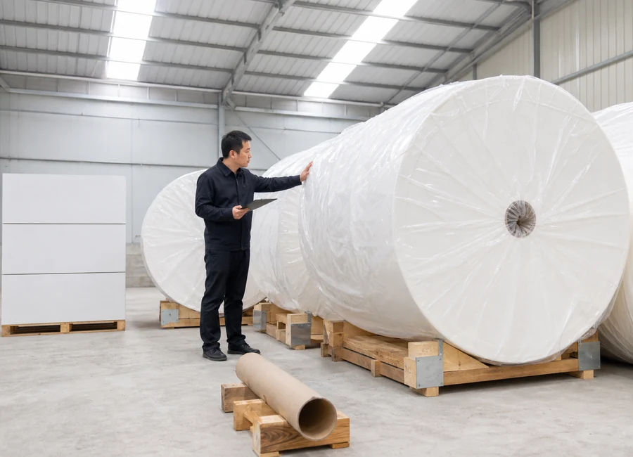 Airlaid paper supplier batch and document check