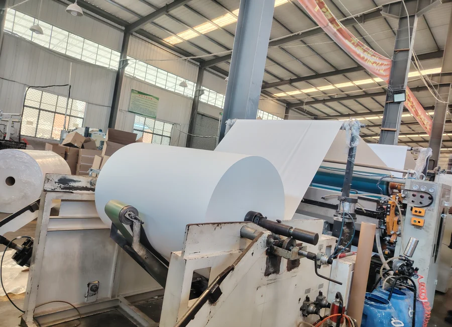 Industrial wiper roll converting and perforation line