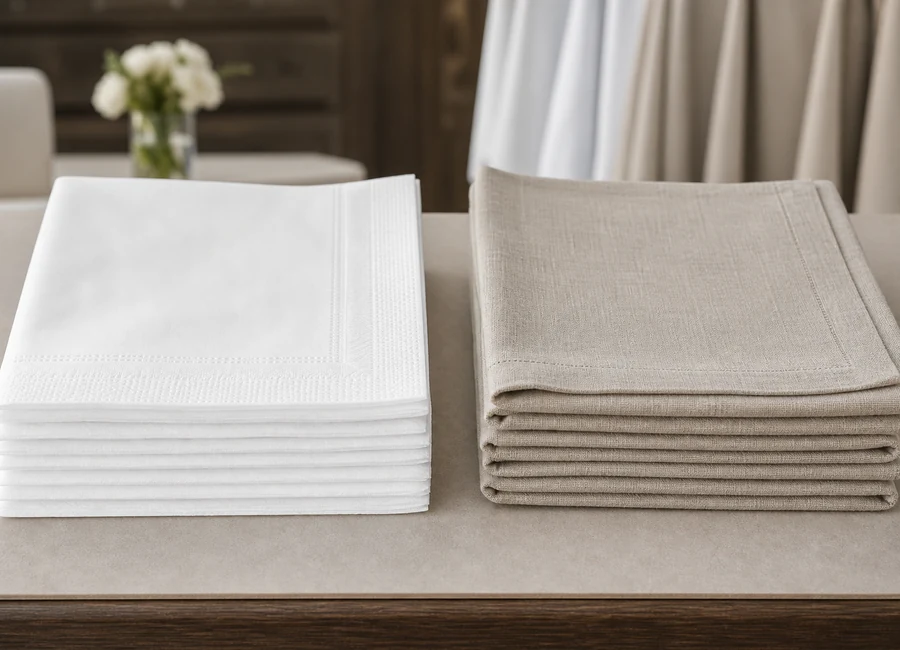 airlaid napkins vs linen napkins