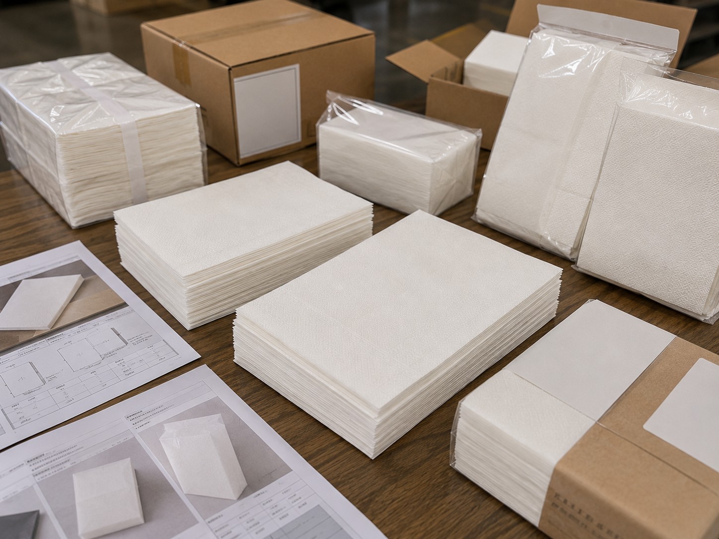 Lunch airlaid napkins bulk supply for restaurants catering packs and wholesale distribution