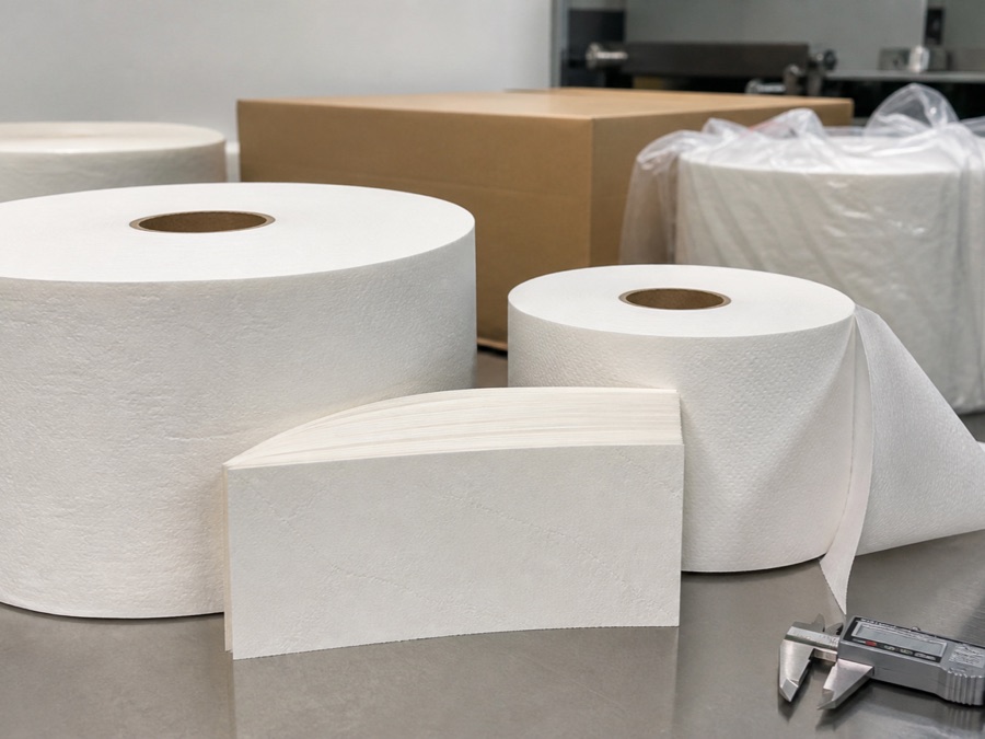 tissue jumbo roll comparison for which data should move with the lot?